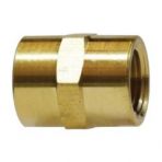 1/8 Couplers Female Brass with Center Hex
